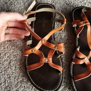 Montego Bay Club orange Strappy Sandals